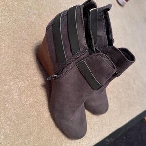 Elegant Charcoal Ankle Booties